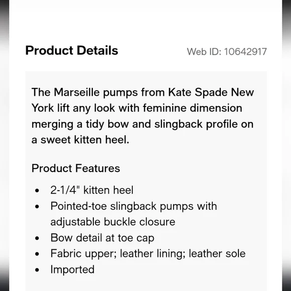 KATE SPADE MARSEILLE PUMPS 5B - Picture 10 of 12